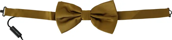 Yellow Mustard 100% Silk Butterfly Papillon Men Bow Tie