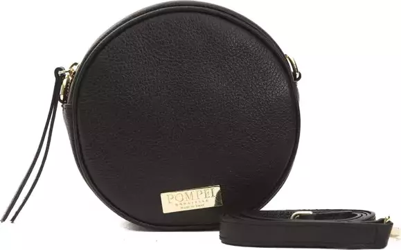 Black Leather Women Crossbody Bag