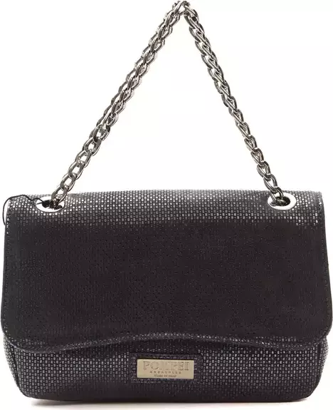 Blue Leather Women Crossbody Bag
