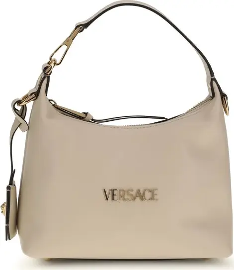 Beige Calf Leather Bos Taurus Handbag