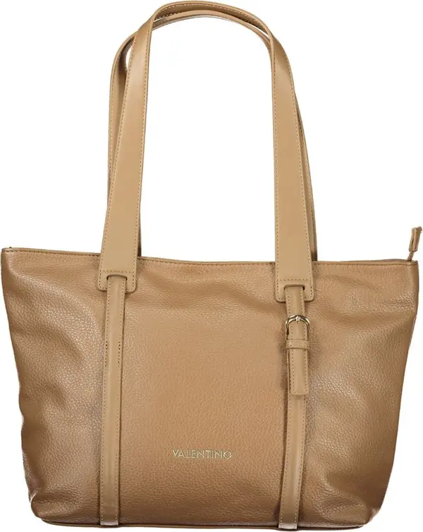 Brown Polyurethane Womens Bag
