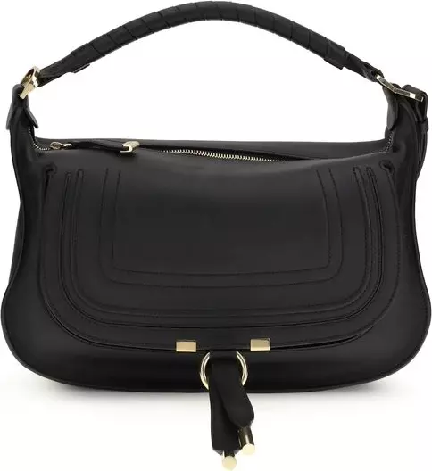 Black Calf Leather Bos Taurus Shoulder Bag