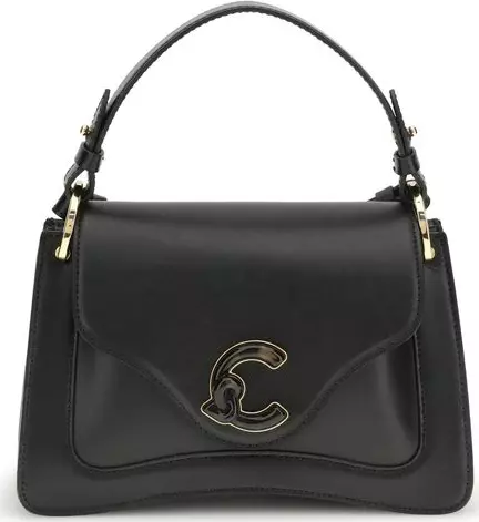 Black Calf Leather Bos Taurus Shoulder Bag