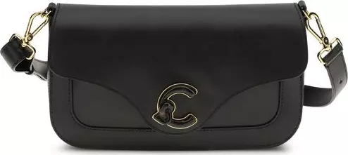 Black Calf Leather Bos Taurus Shoulder Bag