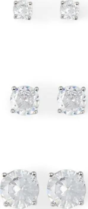 Silver Elastane Earrings