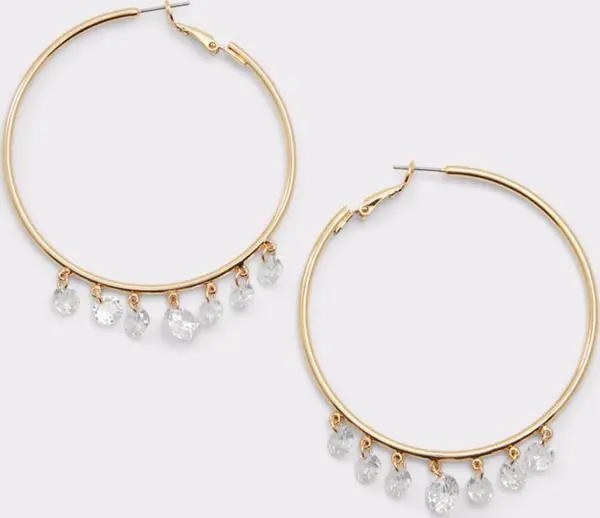 Gold Elastane Earrings