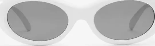 White Polycarbonate Sunglasses