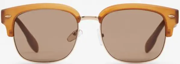 Beige Polycarbonate Sunglasses
