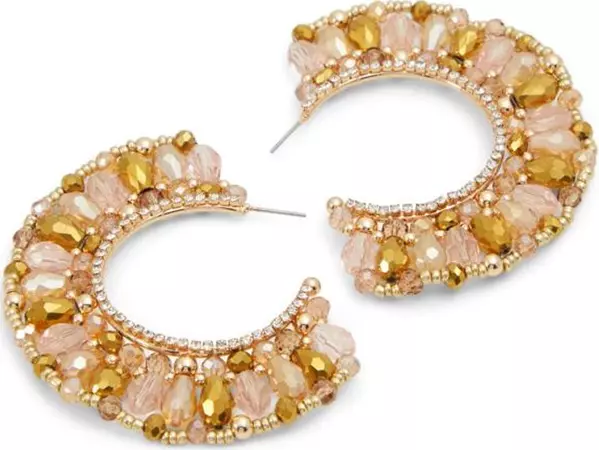 Brown Glass Earrings