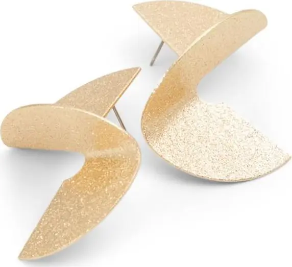 Gold Elastane Earrings