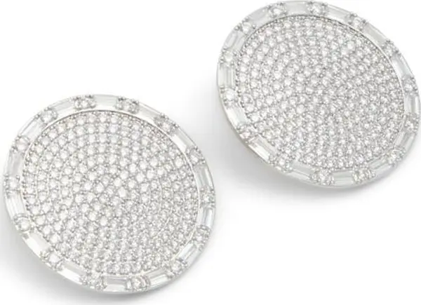 Silver Elastane Earrings