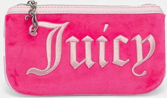 Pink Polyester Shoulder Bag