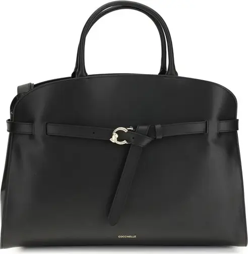 Black Calf Leather Bos Taurus Handbag