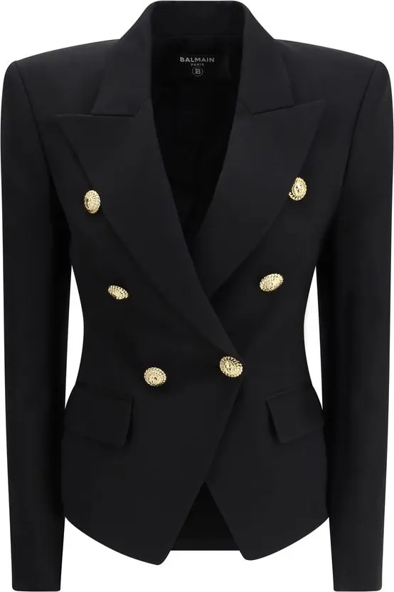 Black Wool Oves Aries Blazer