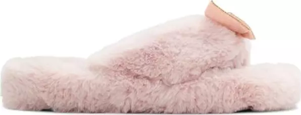 Pink Polyester Slippers