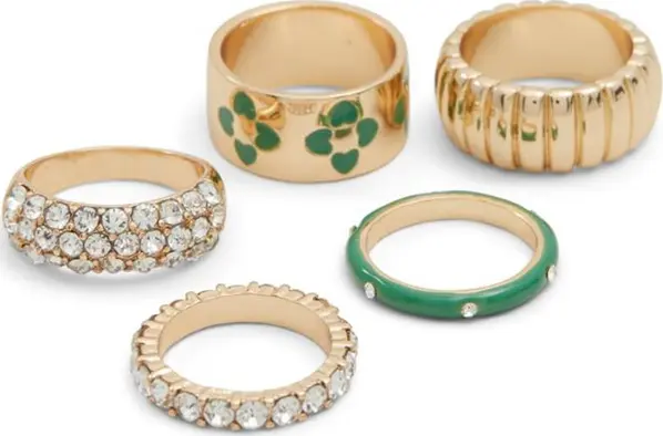 Green Elastane Ring
