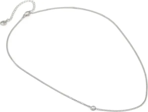 Silver Elastane Necklace