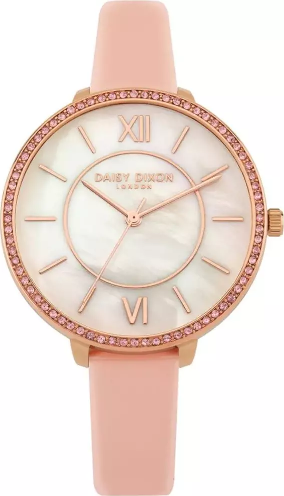 Multicolor Leather Dress Watch