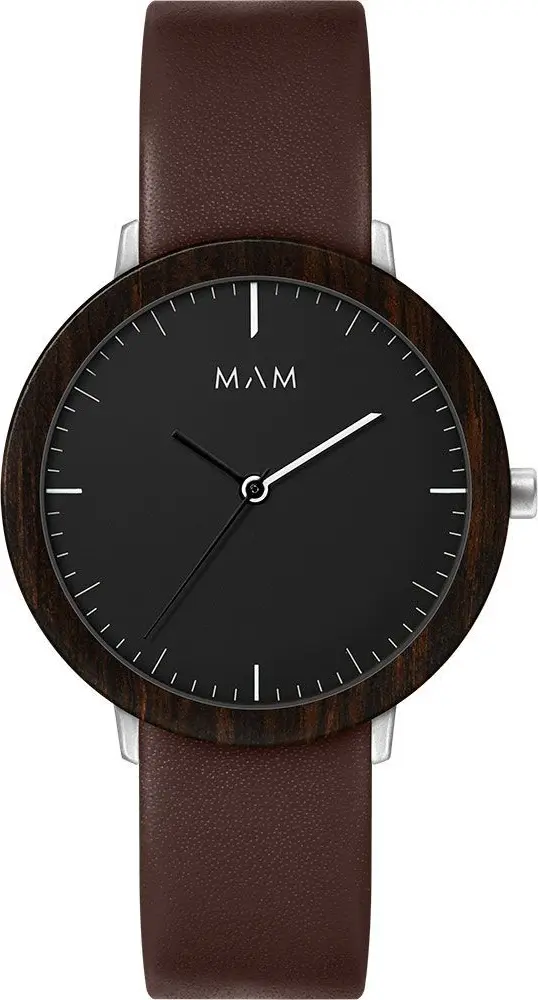 Brown Leather Dress Watch