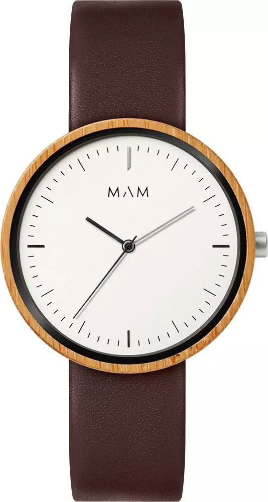 Brown Leather Dress Watch