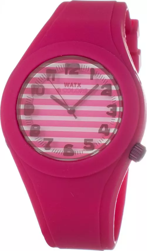 Pink Synthetic Bracelet Watch