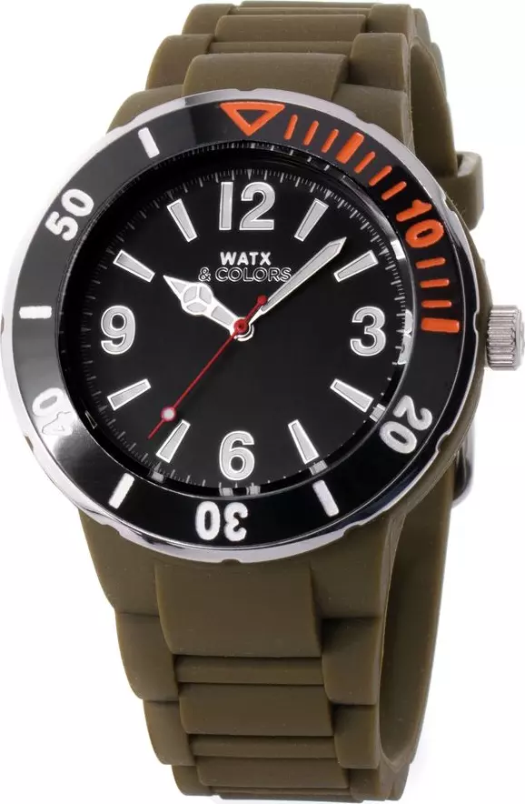 Bicolor Synthetic Sport Watch