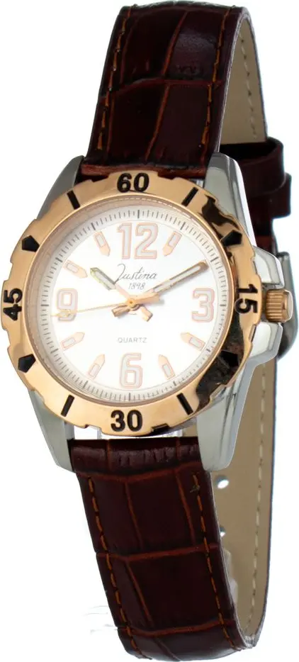 Brown Leather Dress Watch