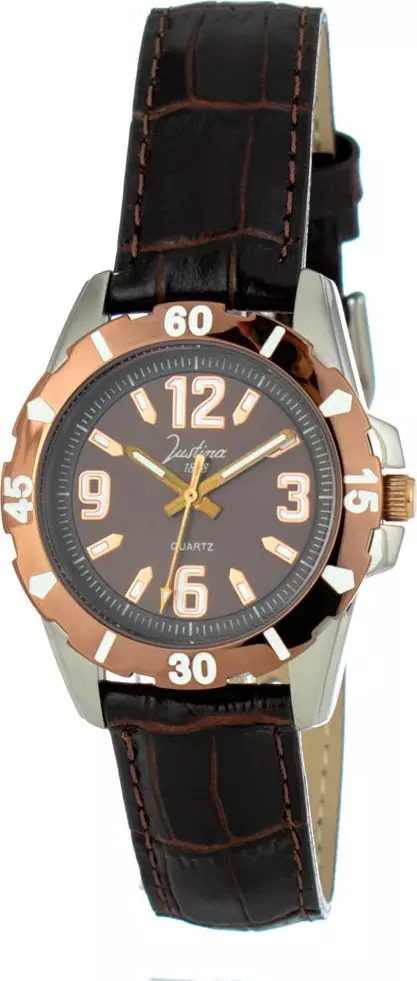 Brown Leather Dress Watch