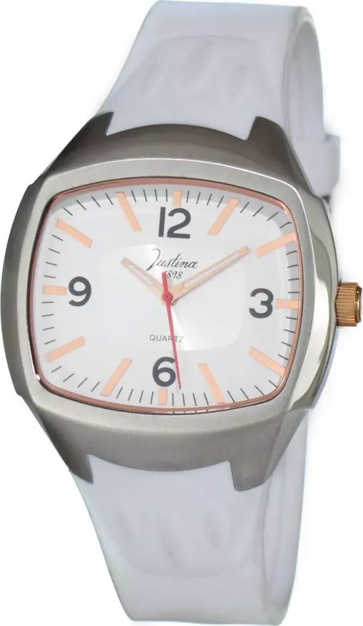 White Rubber Dress Watch