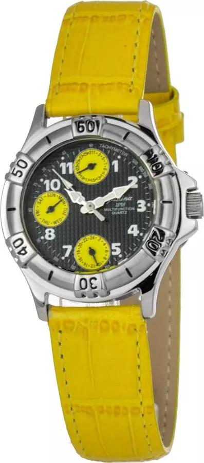 Bicolor Leather Dress Watch
