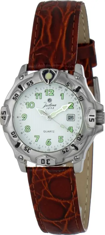 Brown Leather Dress Watch