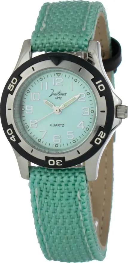 Bicolor Leather Dress Watch