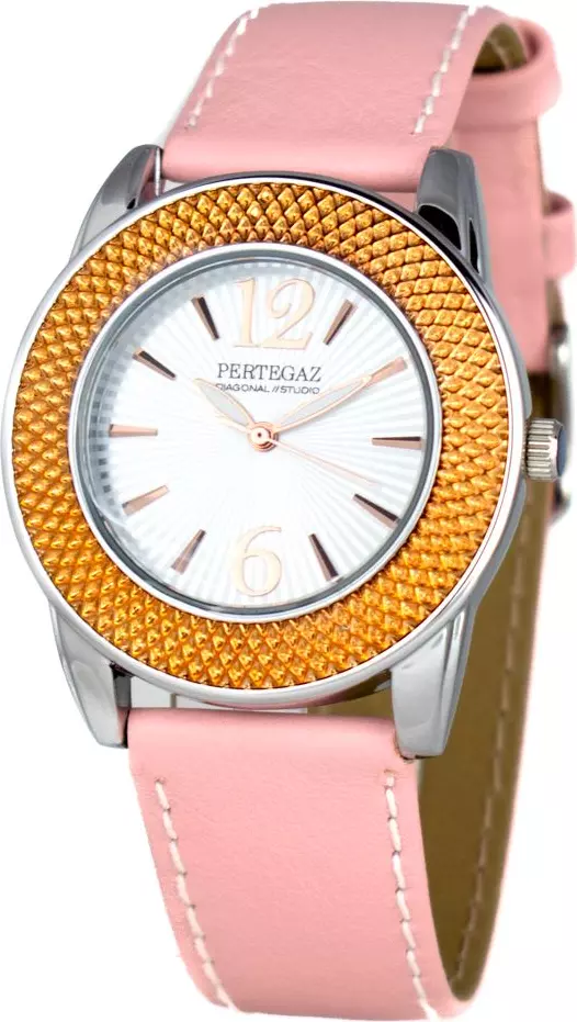 Multicolor Leather Dress Watch
