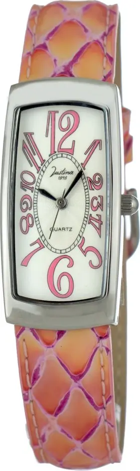 Bicolor Leather Dress Watch