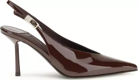 Brown Calf Leather Bos Taurus High Heel Pumps