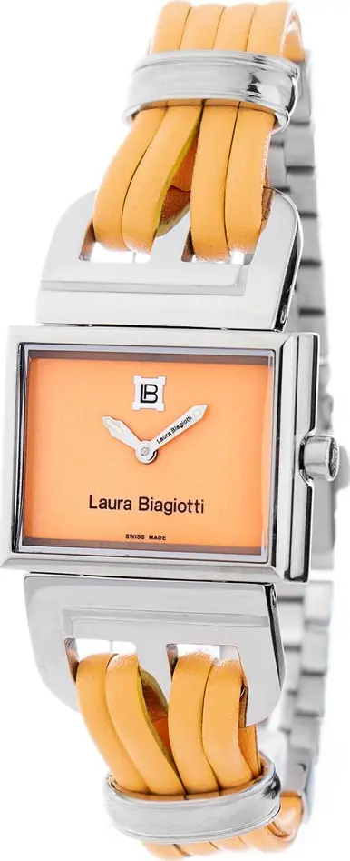 Orange Leather Lining Dress Watch