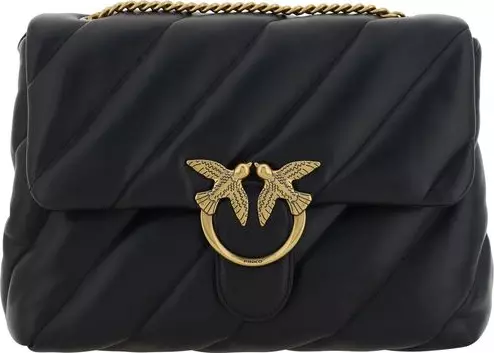 Black Calf Leather Bos Taurus Shoulder Bag