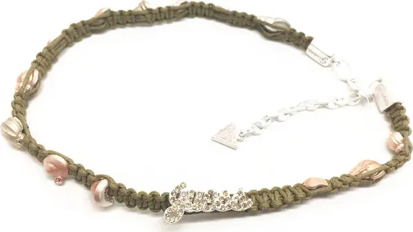 Green Textile Necklace