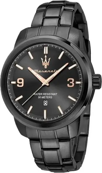 Gray Stainless Steel Dress Watch