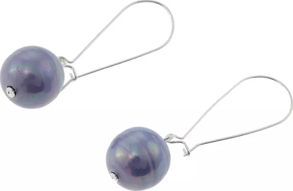 Blue Stainless Steel Earrings