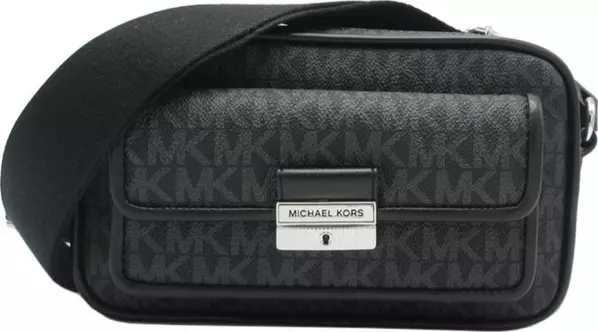 Black Canvas Crossbody Bag