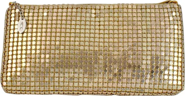 Gold Synthetic Handbag