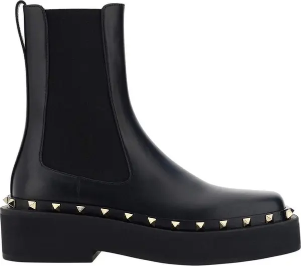 Black Calfskin Chelsea Boots
