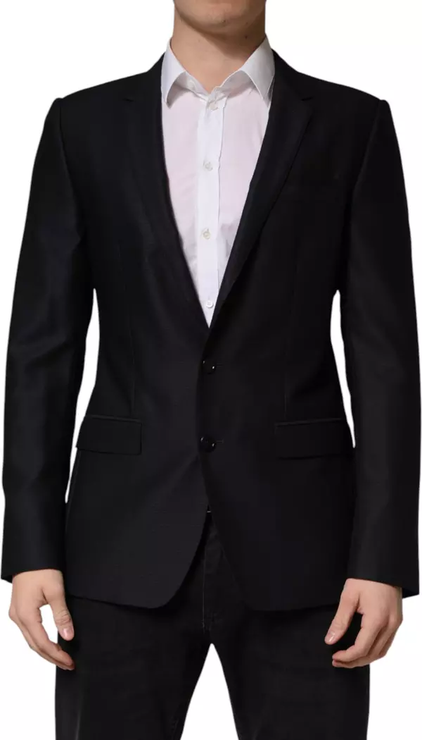 Black MARTINI Single Breasted Jacket Blazer