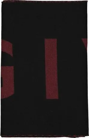 Black Virgin Wool Scarf