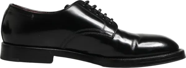 Black Lace Up Leather Dress Derby Men Shoes