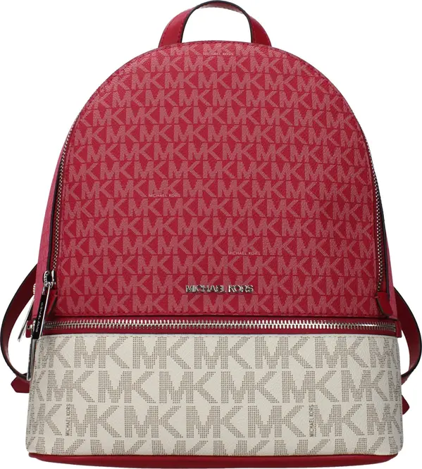 Beige Fabric Backpack