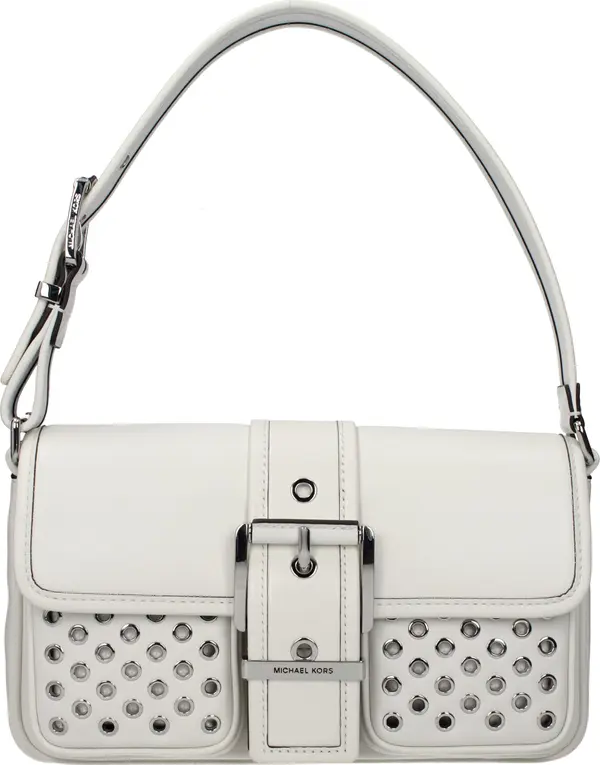 White Leather Shoulder Bag