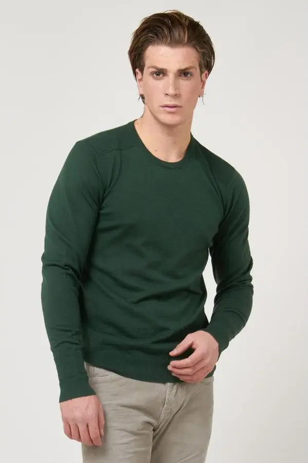 Green Marabou Sweatshirt