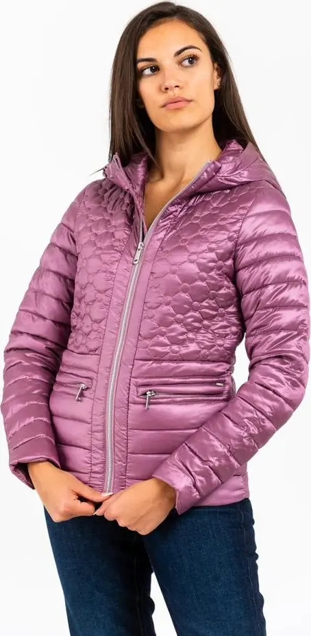 Pink Polyester Parka